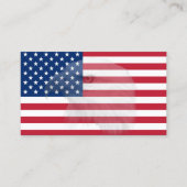 Militaire Veteraan Kale Adelaar & Amerikaanse Vlag Visitekaartje (Voorkant)