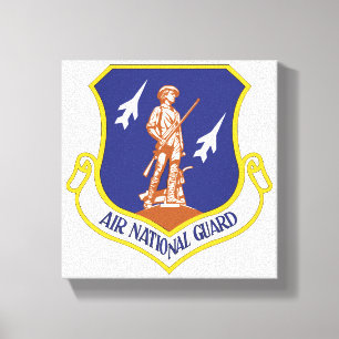 Militaire veteraan van de Nationale Garde Canvas Afdruk