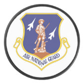 Militaire veteraan van de Nationale Garde Hockey Puck (Voorkant)