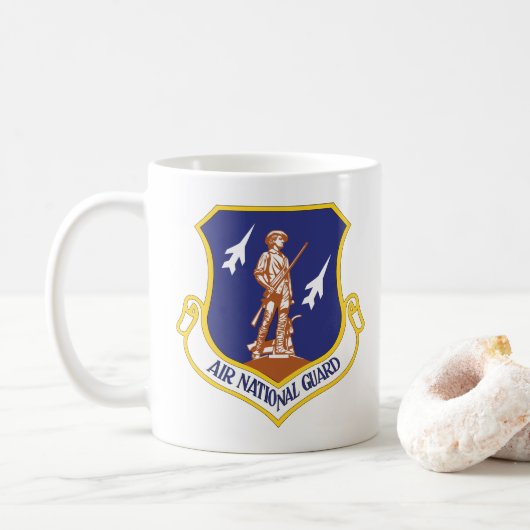 Militaire veteraan van de Nationale Garde Koffiemok (Met donut)