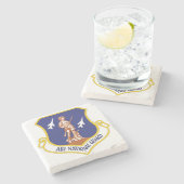 Militaire veteraan van de Nationale Garde Stenen Onderzetter (Zijkant)