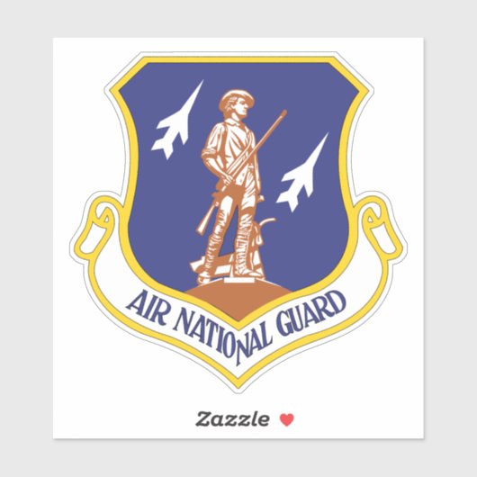 Militaire veteraan van de Nationale Garde Sticker (Vel)