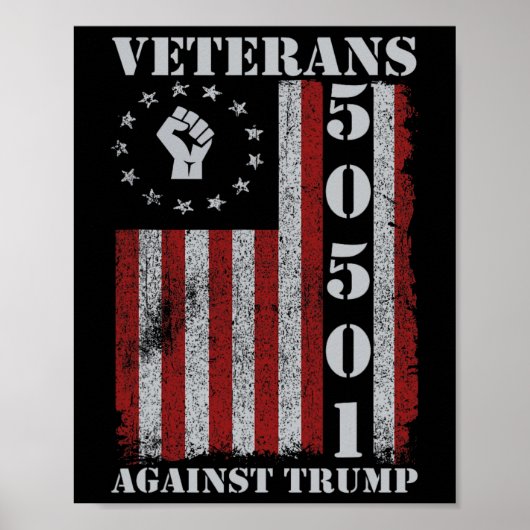 Militaire veteranen protesteren tegen Amerikaanse Poster (Voorkant)