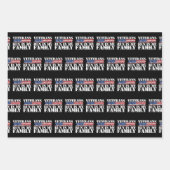 Militaire veteranen rennen in mijn familie - renne inpakpapier vel (Voorkant)