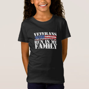 Militaire veteranen rennen in mijn familie - renne t-shirt