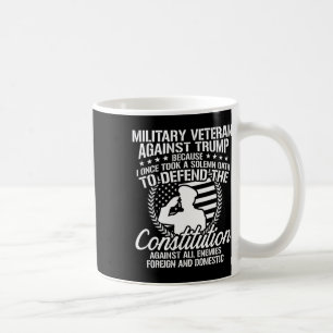 Militaire veteranen tegen Trump 2020 Verkiezingen Koffiemok