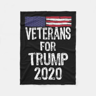 Militaire veteranen voor Trump 2020 Verkiezing Ant Fleece Deken