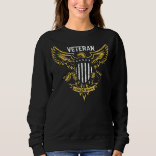 Militaire Veteranenarend met Patriottisch Schildge Trui