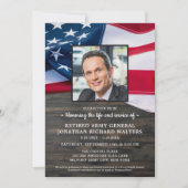 Militaire veteranenviering van de Amerikaanse vlag Kaart (Voorkant)