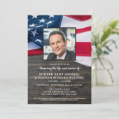 Militaire veteranenviering van de Amerikaanse vlag Kaart (Staand voorkant)