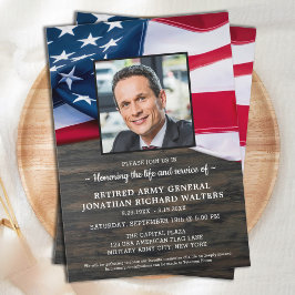 Militaire veteranenviering van de Amerikaanse vlag Kaart