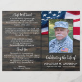 Militaire Viering Life Budget Begrafenisprogramma (Voorkant)