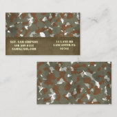 militaire visitekaartjes (Voorkant / Achterkant)