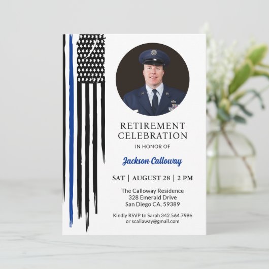 Militaire Vlag, Amerikaanse Luchtmacht Pensionerin Kaart (Staand voorkant)