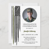 Militaire vlag, leger basistraining afstuderen kaart (Voorkant)