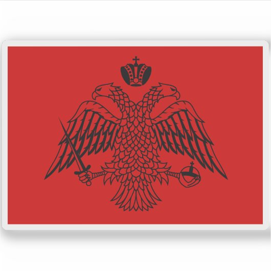 Militaire vlag van Griekenland (1e Ottomaans-Venet Sticker (Voorkant)