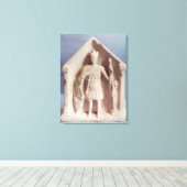 Militaire vochtige tablet gevonden in Bisley, Roma Canvas Afdruk (Insitu (Houten vloer))