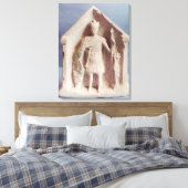 Militaire vochtige tablet gevonden in Bisley, Roma Canvas Afdruk (Insitu (Slaapkamer))