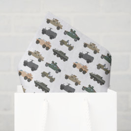 Militaire Voertuigen Tissuepapier, Tank Decoupage Tissuepapier