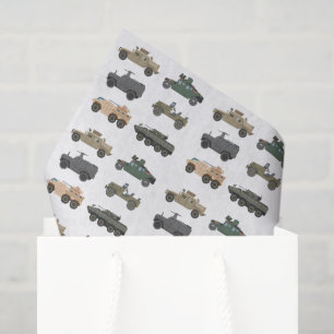 Militaire Voertuigen Tissuepapier, Tank Decoupage Tissuepapier