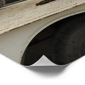 Militaire voertuigen zijn vergrendeld op een vrach poster (Hoek)