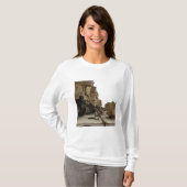 Militaire voertuigen zijn vergrendeld op een vrach t-shirt (Voorkant volledig)