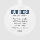 Militaire vrachtwagen - appreciatie ornament (achterkant)