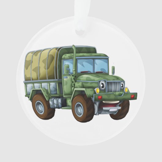 Militaire vrachtwagen - appreciatie ornament (voorkant)