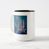 Militaire vrouw koffie Mok (Voorkant links)