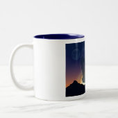 Militaire vrouw tweekleurige koffiemok (Links)