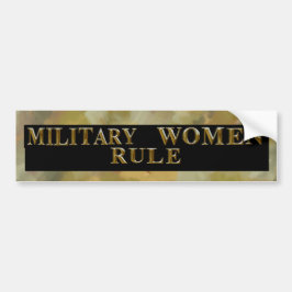 MILITAIRE VROUWEN HEERSEN BUMPERSTICKER