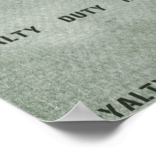 Militaire waarden poster (Hoek)