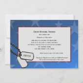 Militaire weg partij blauw en rood kaart (Voorkant)