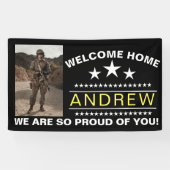 Militaire Welkom Thuisbanner | Nationale Garde van Spandoek (Horizontaal)