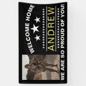Militaire Welkom Thuisbanner | Nationale Garde van Spandoek (Verticaal)