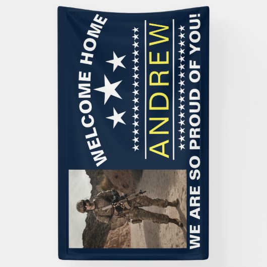 Militaire Welkomstbanner - Nationale Garde van het Spandoek (Verticaal)