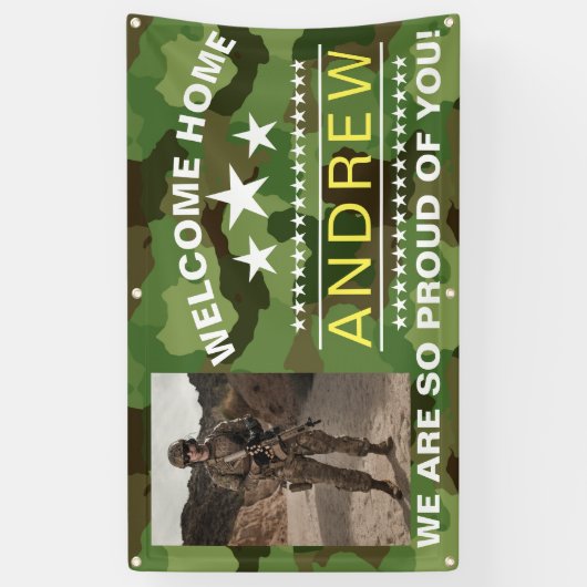 Militaire Welkomstbanner - Nationale Garde van het Spandoek (Verticaal)