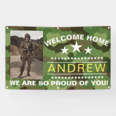 Militaire Welkomstbanner - Nationale Garde van het Spandoek (Horizontaal)