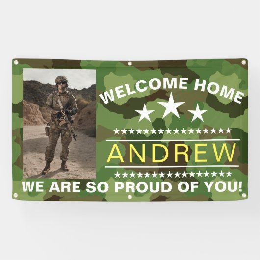 Militaire Welkomstbanner - Nationale Garde van het Spandoek (Horizontaal)