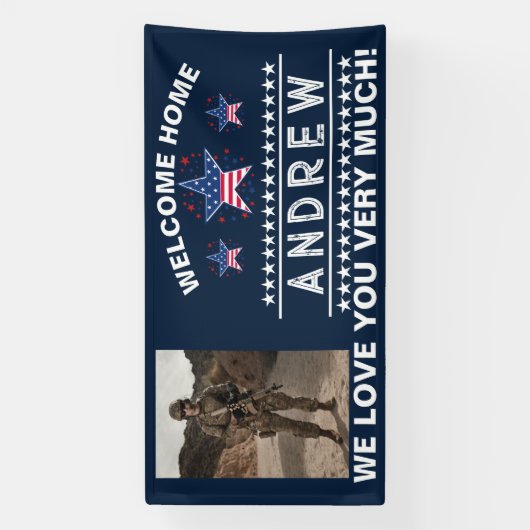 Militaire Welkomstbanner - Nationale Garde van het Spandoek (Verticaal)