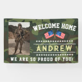 Militaire Welkomstbanner - Nationale Garde van het Spandoek (Horizontaal)