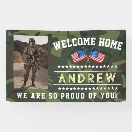 Militaire Welkomstbanner - Nationale Garde van het Spandoek (Horizontaal)