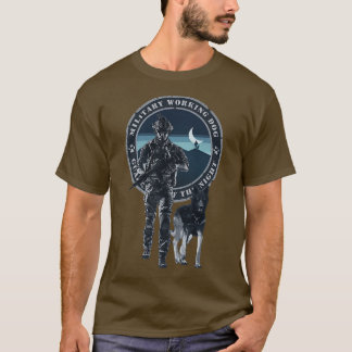 Militaire werkhond en MWD-begeleider voogden T-shirt