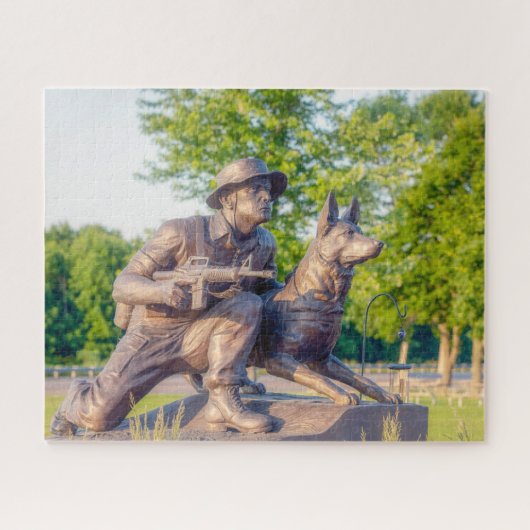 Militaire Werkhond Herdenking Legpuzzel (Horizontaal)