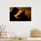 Militaire werkhond poster (Keuken)