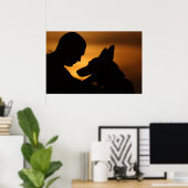 Militaire werkhond poster (Thuiskantoor)