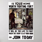 Militaire werving WWI in Ierland Poster (Voorkant)