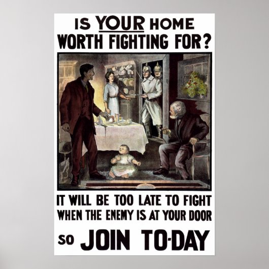 Militaire werving WWI in Ierland Poster (Voorkant)