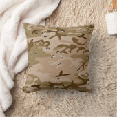 Militaire woestijn zand camouflage kussen (Deken)