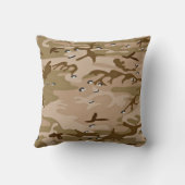 Militaire woestijn zand camouflage kussen (Achterkant)